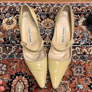 Nude manolo Mary Janes
